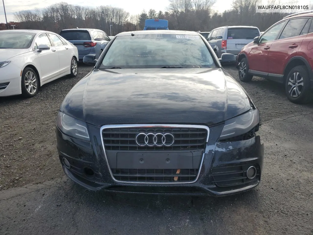 2012 Audi A4 Premium Plus VIN: WAUFFAFL8CN018105 Lot: 78875084