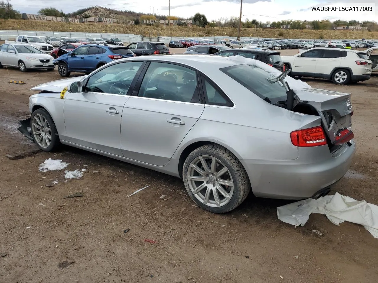 2012 Audi A4 Premium VIN: WAUBFAFL5CA117003 Lot: 79030564