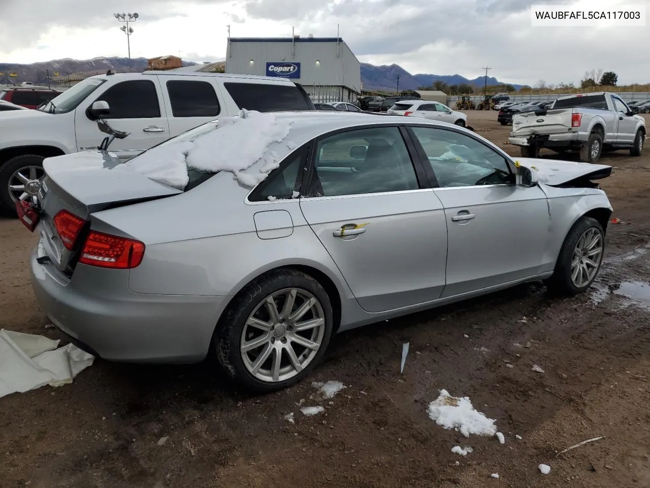 2012 Audi A4 Premium VIN: WAUBFAFL5CA117003 Lot: 79030564