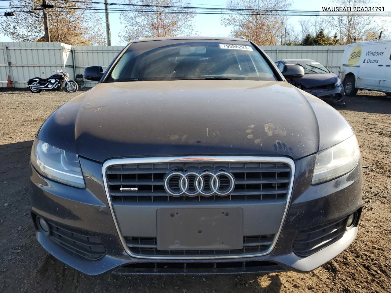 2012 Audi A4 Premium VIN: WAUSFAFL2CA034791 Lot: 79666294