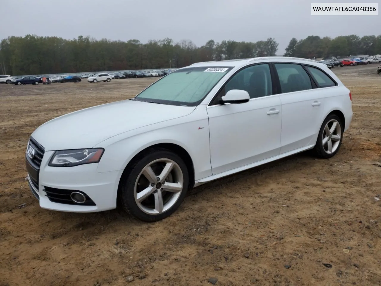 2012 Audi A4 Premium Plus VIN: WAUWFAFL6CA048386 Lot: 80226524