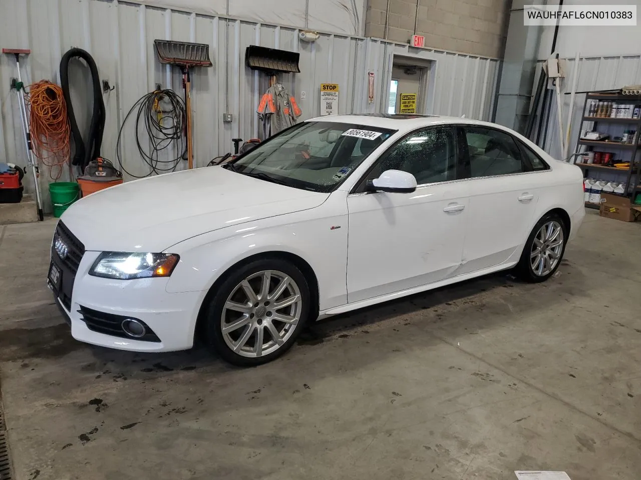 2012 Audi A4 Premium Plus VIN: WAUHFAFL6CN010383 Lot: 80561904