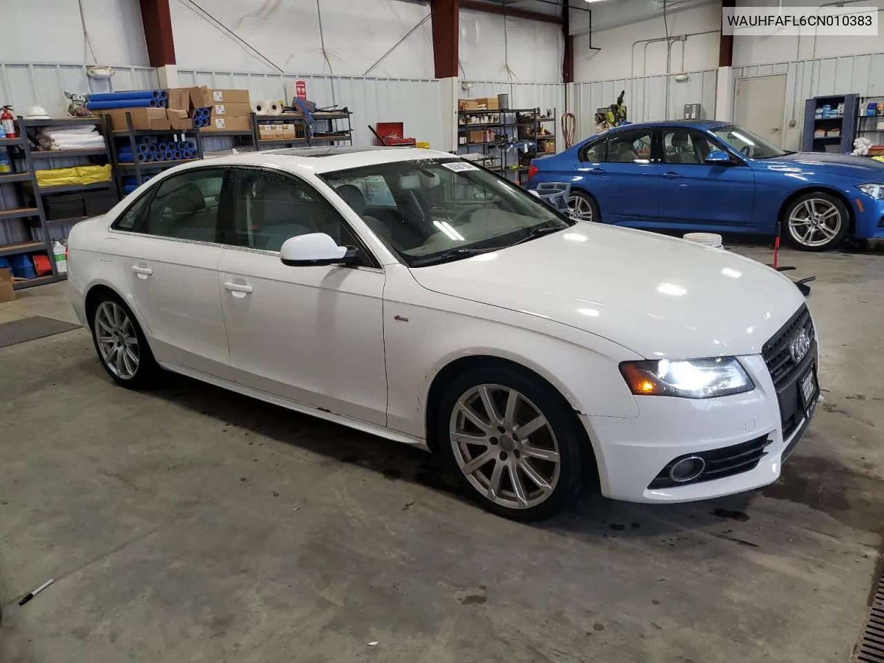 2012 Audi A4 Premium Plus VIN: WAUHFAFL6CN010383 Lot: 80561904