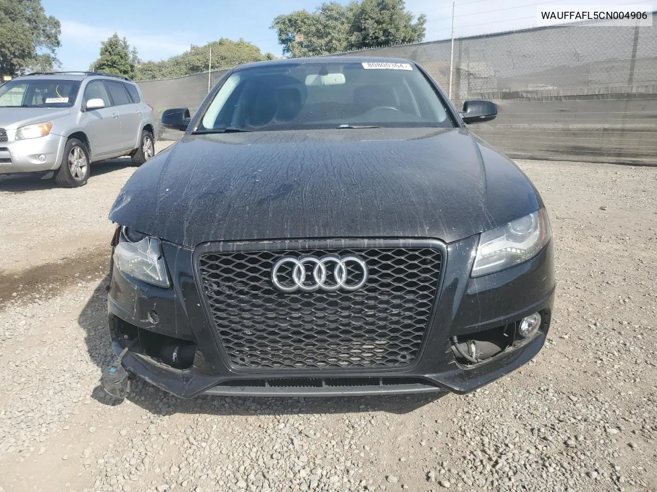 2012 Audi A4 Premium Plus VIN: WAUFFAFL5CN004906 Lot: 80800364