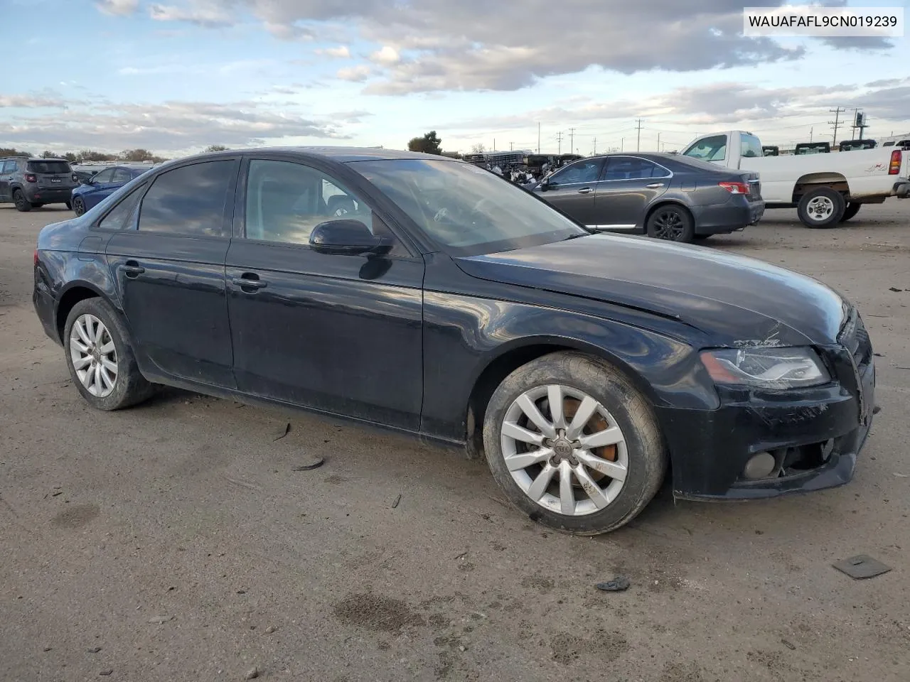 2012 Audi A4 Premium VIN: WAUAFAFL9CN019239 Lot: 81147234