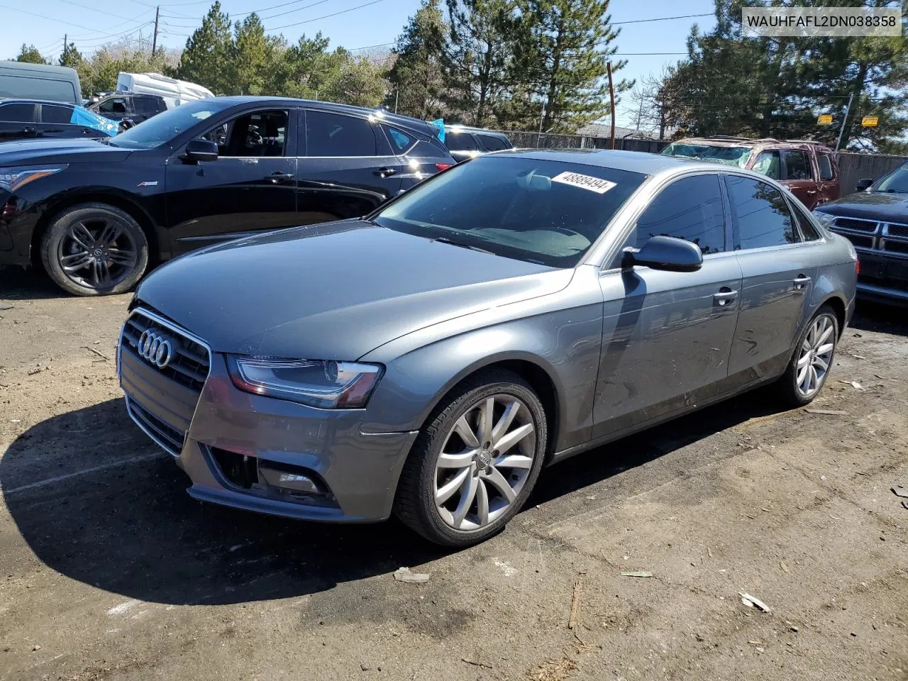 2013 Audi A4 Premium Plus VIN: WAUHFAFL2DN038358 Lot: 48889494