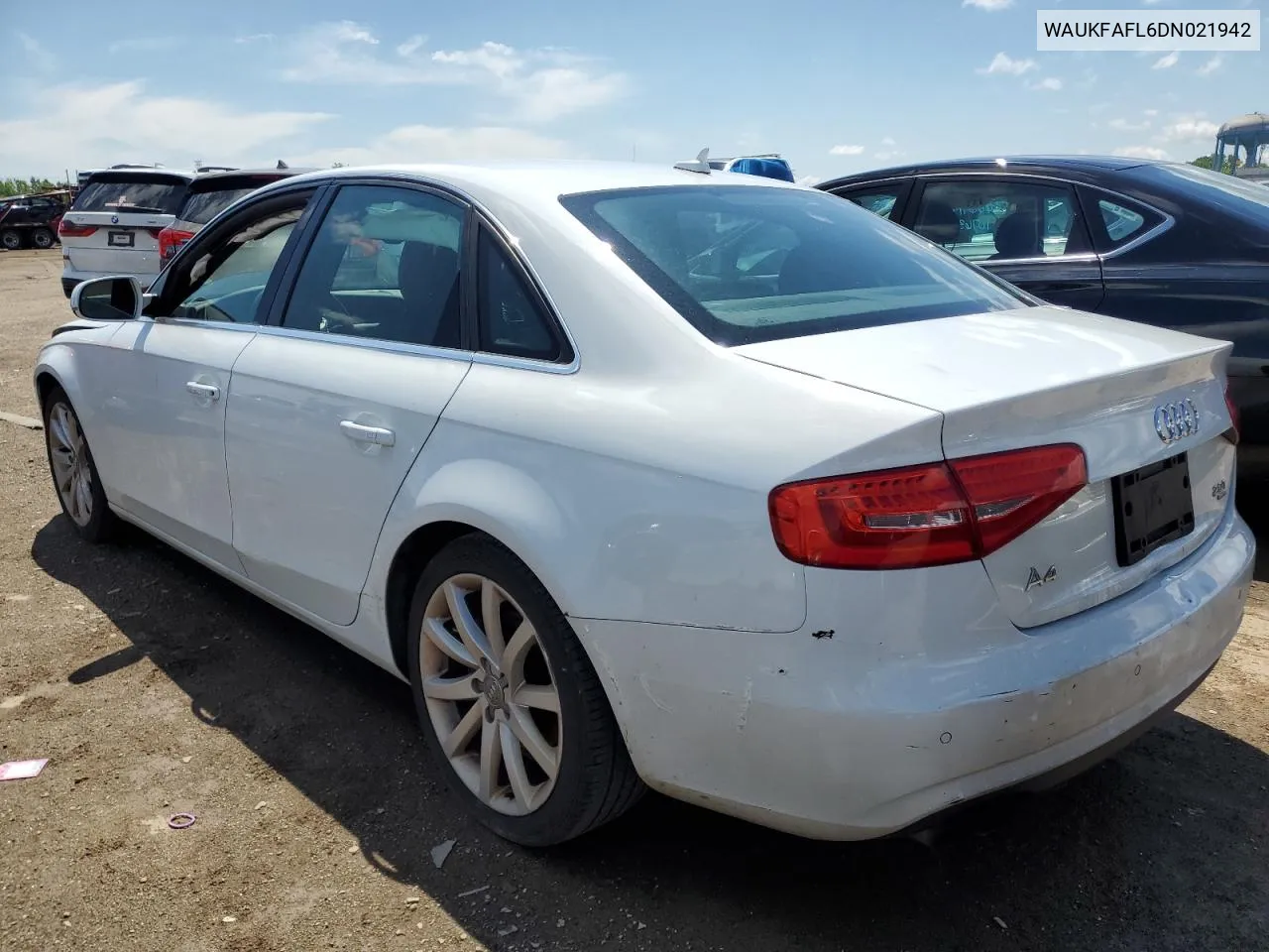 2013 Audi A4 Prestige VIN: WAUKFAFL6DN021942 Lot: 56821894