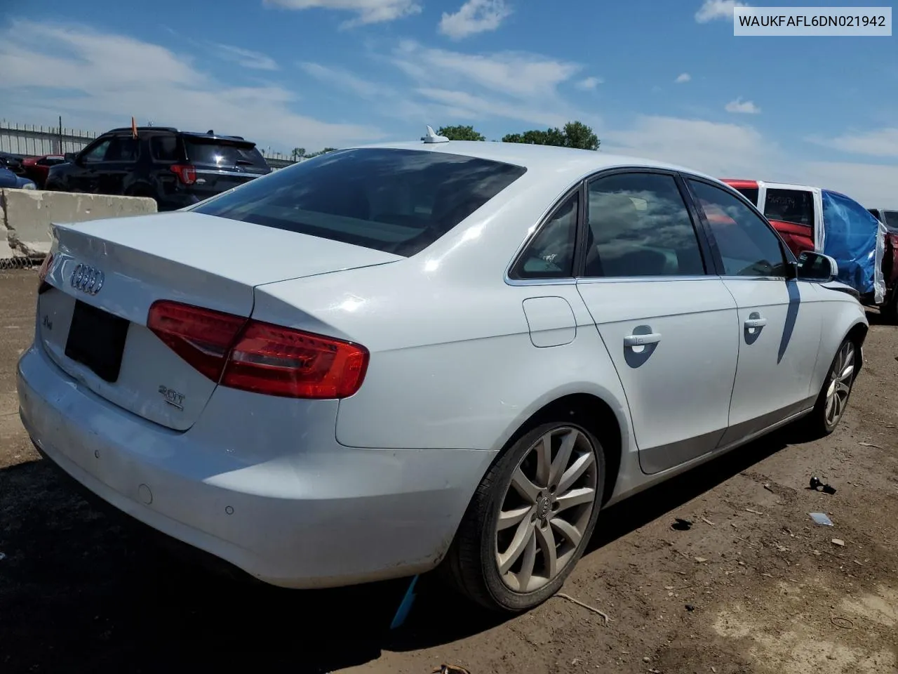 2013 Audi A4 Prestige VIN: WAUKFAFL6DN021942 Lot: 56821894