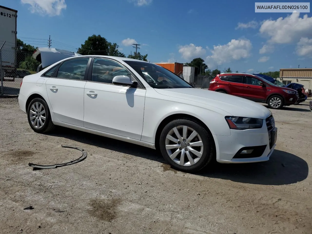 2013 Audi A4 Premium VIN: WAUAFAFL0DN026100 Lot: 59236974