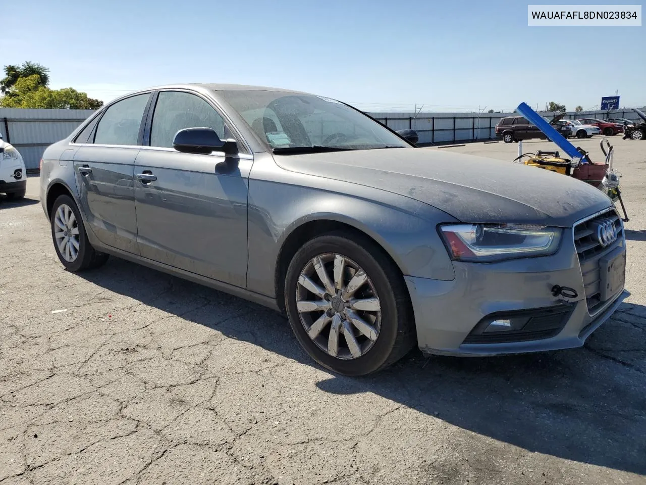 2013 Audi A4 Premium VIN: WAUAFAFL8DN023834 Lot: 60979164