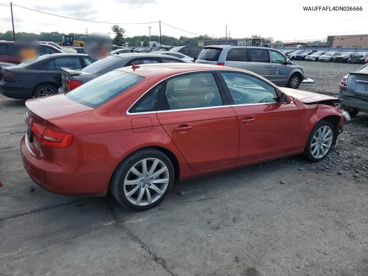 2013 Audi A4 Premium Plus VIN: WAUFFAFL4DN036666 Lot: 66335644