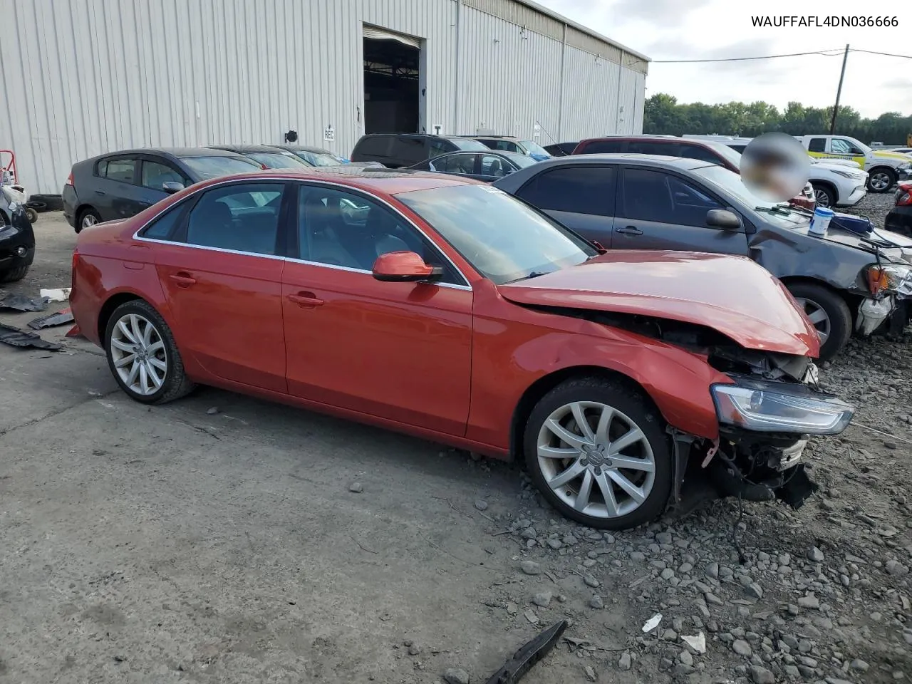 2013 Audi A4 Premium Plus VIN: WAUFFAFL4DN036666 Lot: 66335644