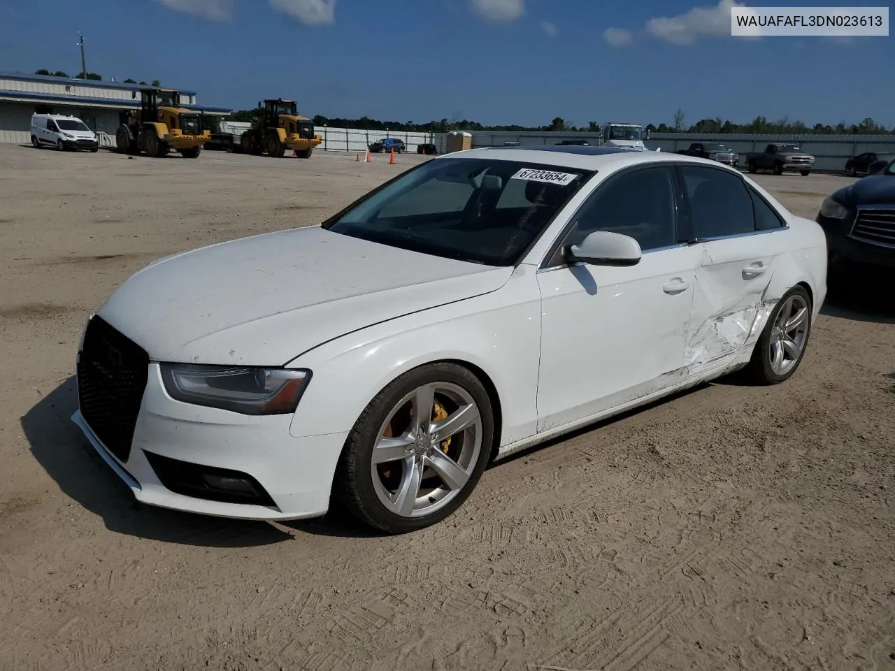 2013 Audi A4 Premium VIN: WAUAFAFL3DN023613 Lot: 67233654