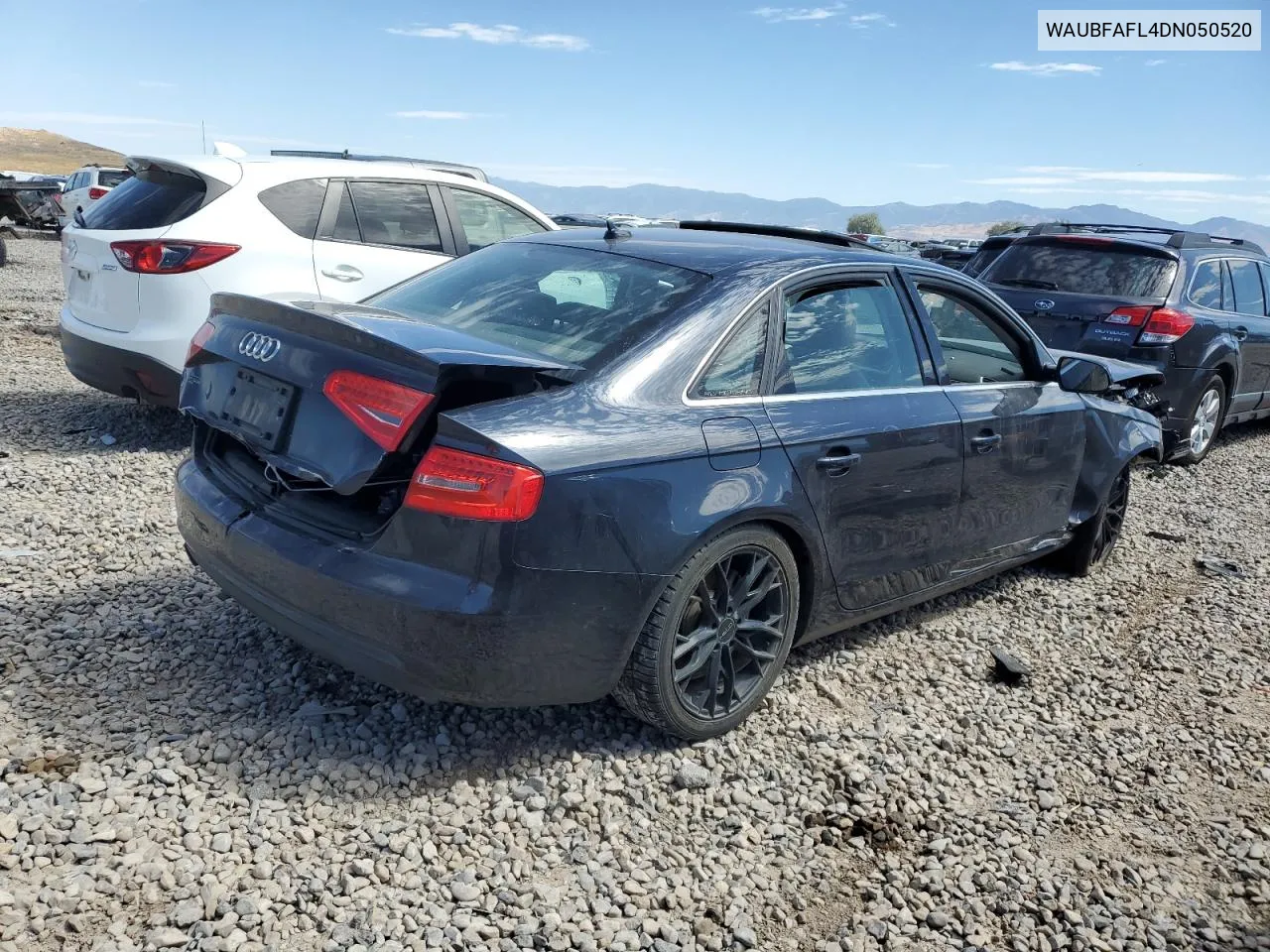 2013 Audi A4 Premium VIN: WAUBFAFL4DN050520 Lot: 67357134