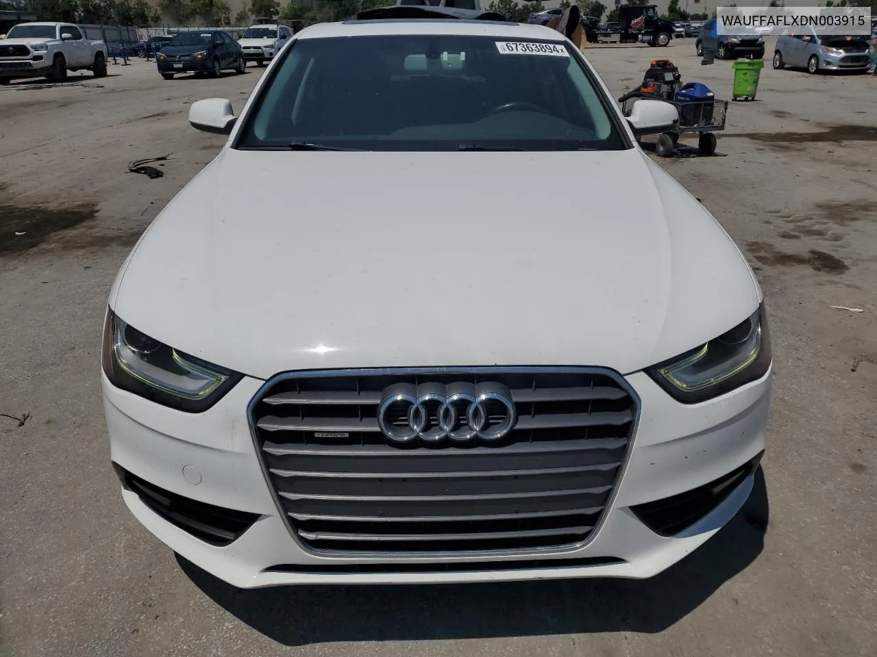 2013 Audi A4 Premium Plus VIN: WAUFFAFLXDN003915 Lot: 67363894