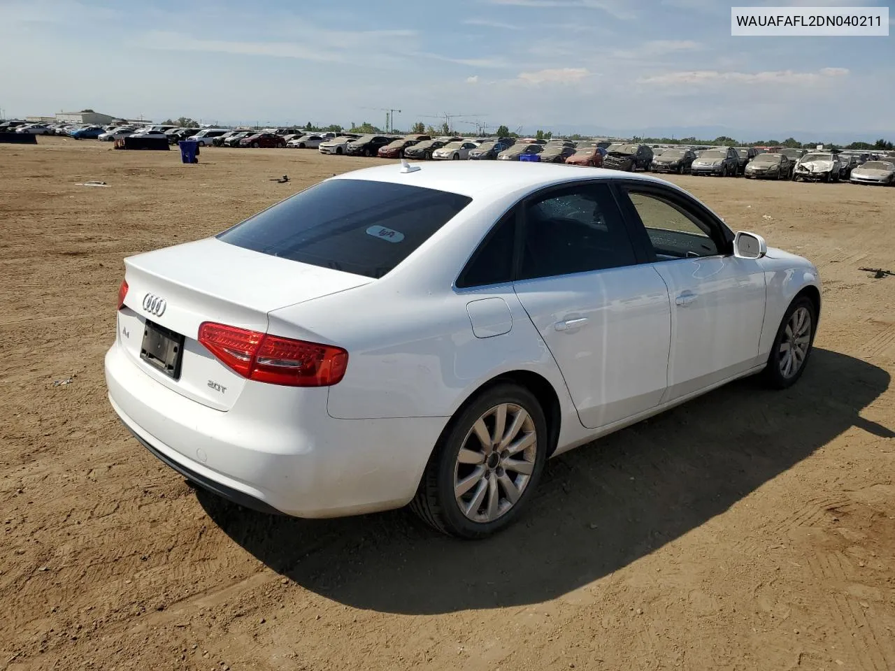 2013 Audi A4 Premium VIN: WAUAFAFL2DN040211 Lot: 69105484