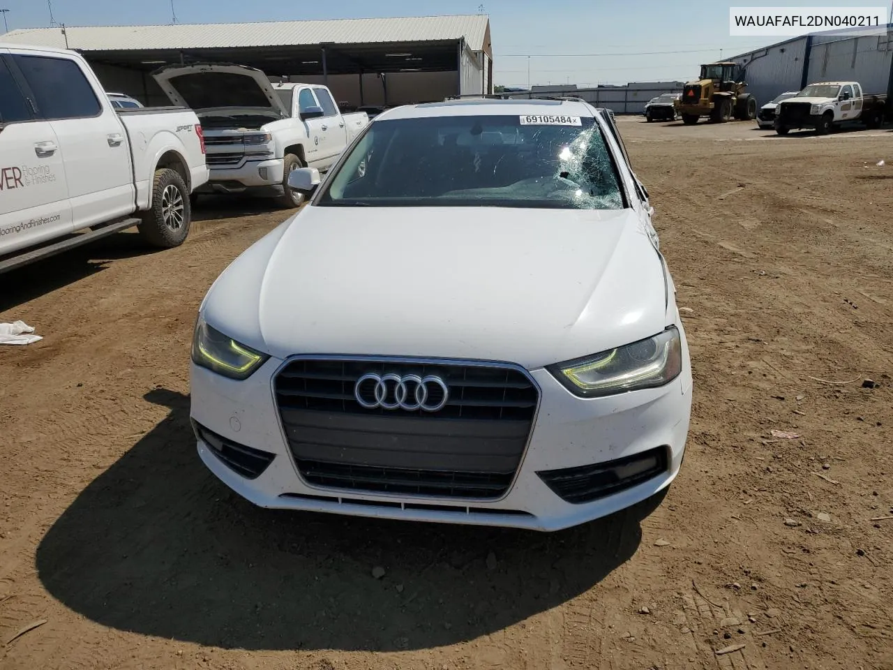 2013 Audi A4 Premium VIN: WAUAFAFL2DN040211 Lot: 69105484