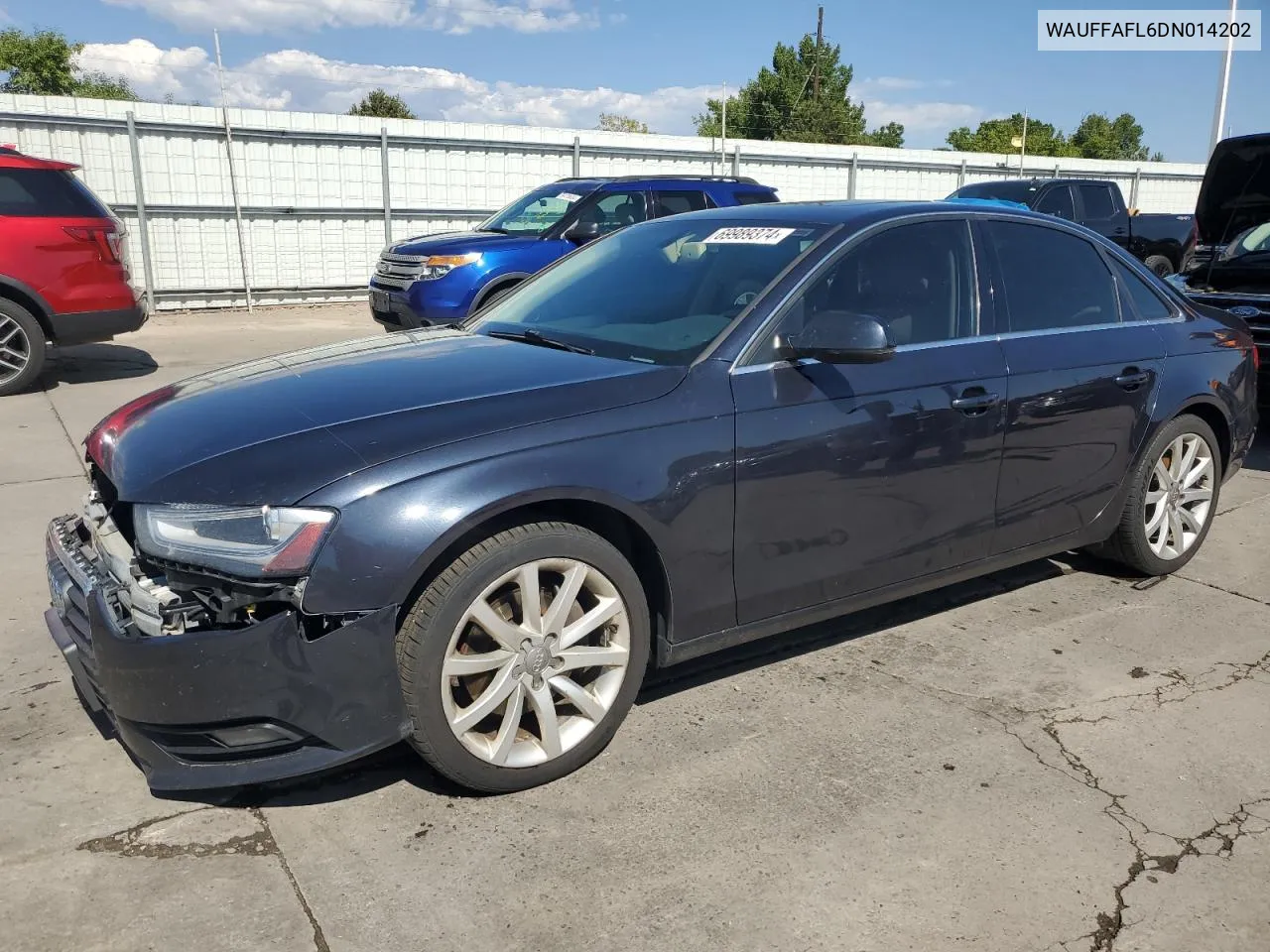 2013 Audi A4 Premium Plus VIN: WAUFFAFL6DN014202 Lot: 69989374