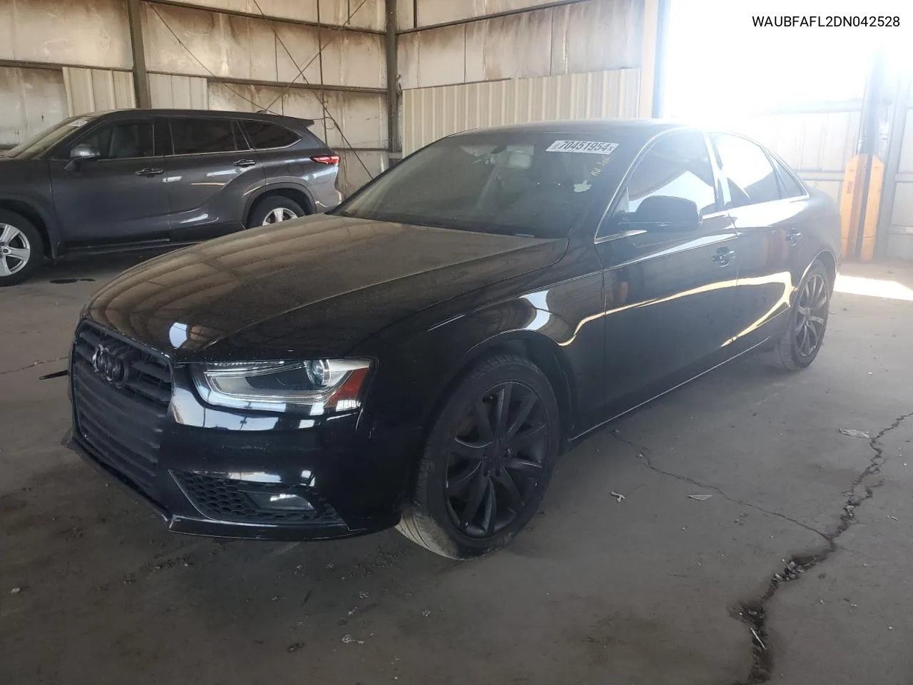 2013 Audi A4 Premium VIN: WAUBFAFL2DN042528 Lot: 70451954