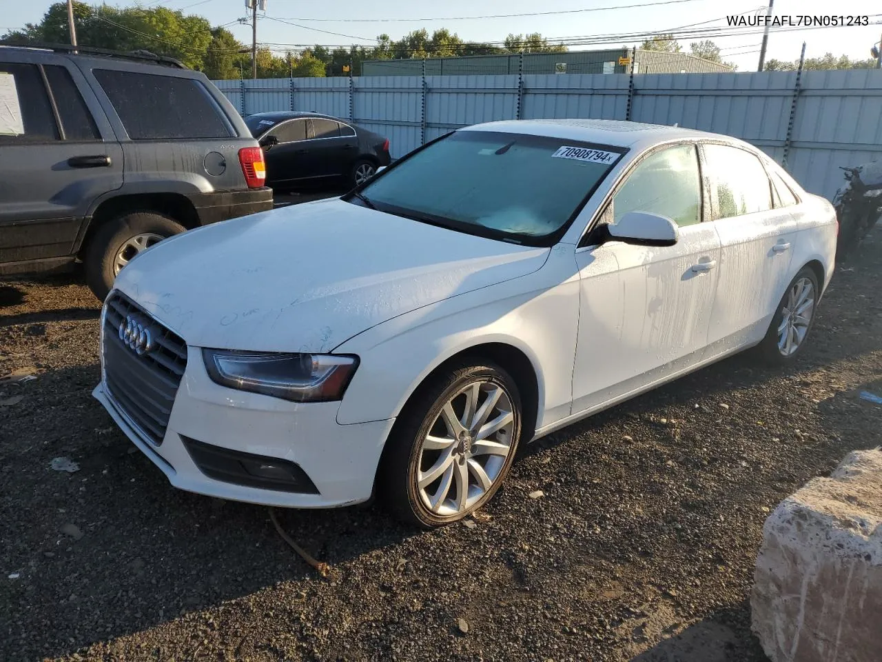 2013 Audi A4 Premium Plus VIN: WAUFFAFL7DN051243 Lot: 70908794