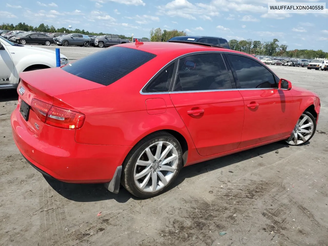 2013 Audi A4 Premium Plus VIN: WAUFFAFLXDN040558 Lot: 71259284