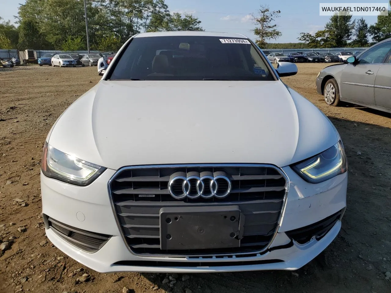 2013 Audi A4 Prestige VIN: WAUKFAFL1DN017460 Lot: 71273994