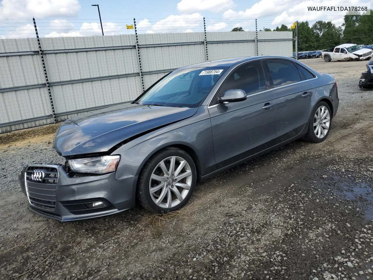 2013 Audi A4 Premium Plus VIN: WAUFFAFL1DA178268 Lot: 71988754