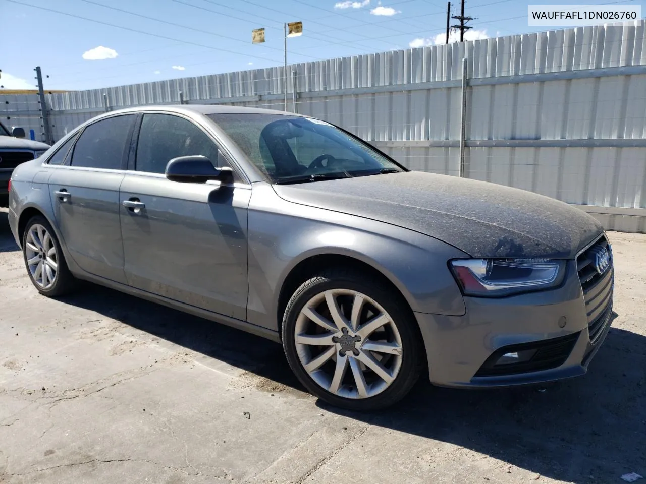 WAUFFAFL1DN026760 2013 Audi A4 Premium Plus