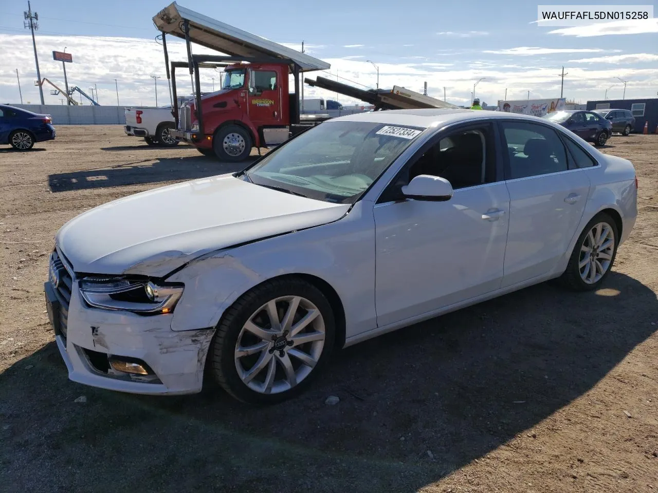 2013 Audi A4 Premium Plus VIN: WAUFFAFL5DN015258 Lot: 72527334