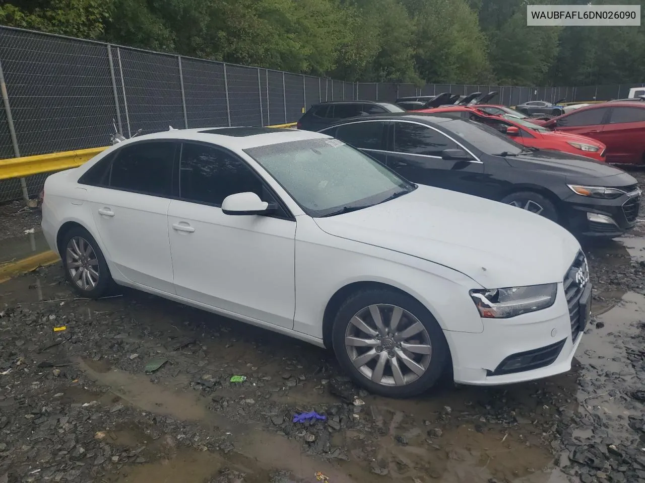 2013 Audi A4 Premium VIN: WAUBFAFL6DN026090 Lot: 72861124