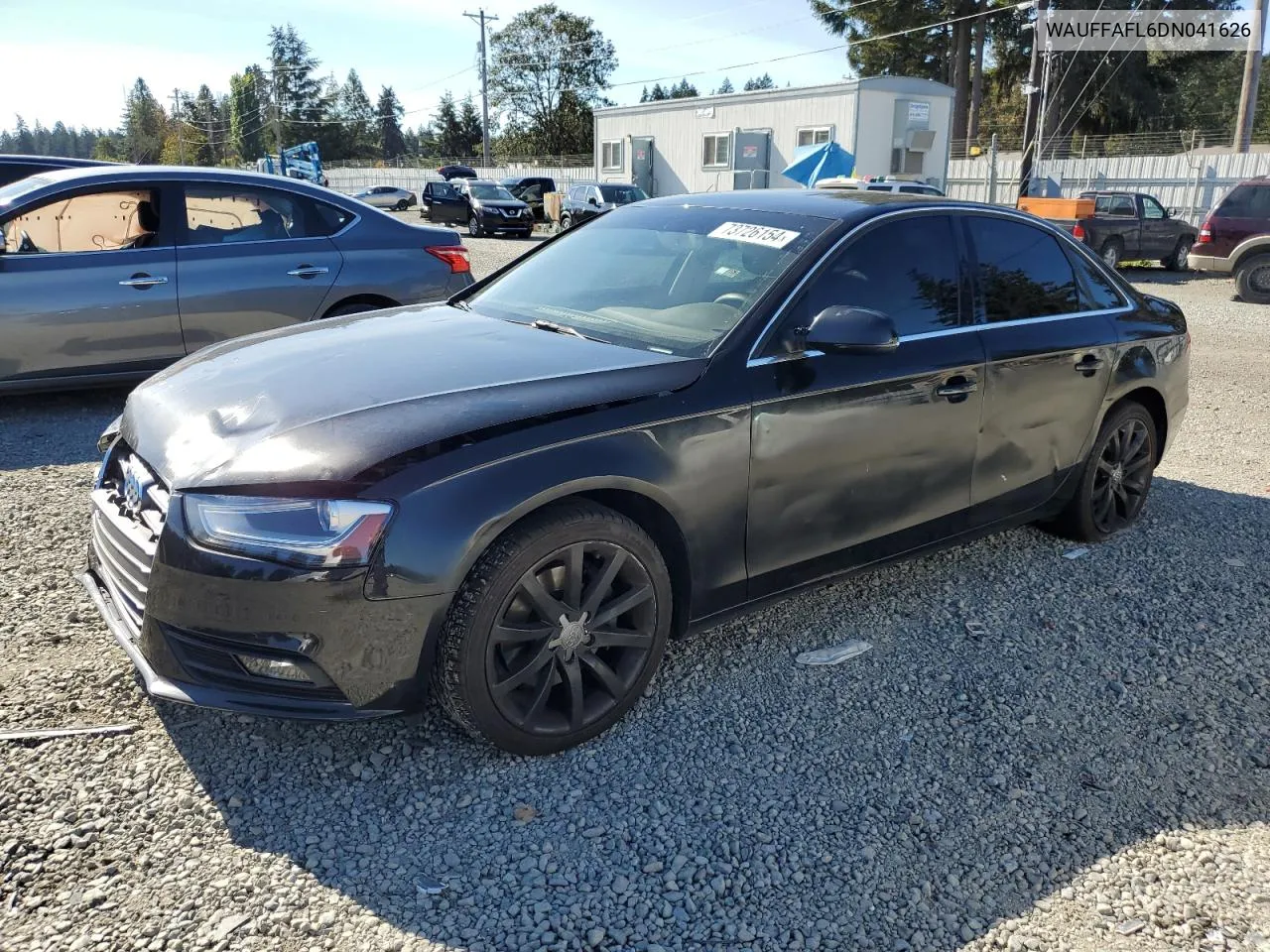 2013 Audi A4 Premium Plus VIN: WAUFFAFL6DN041626 Lot: 73726154