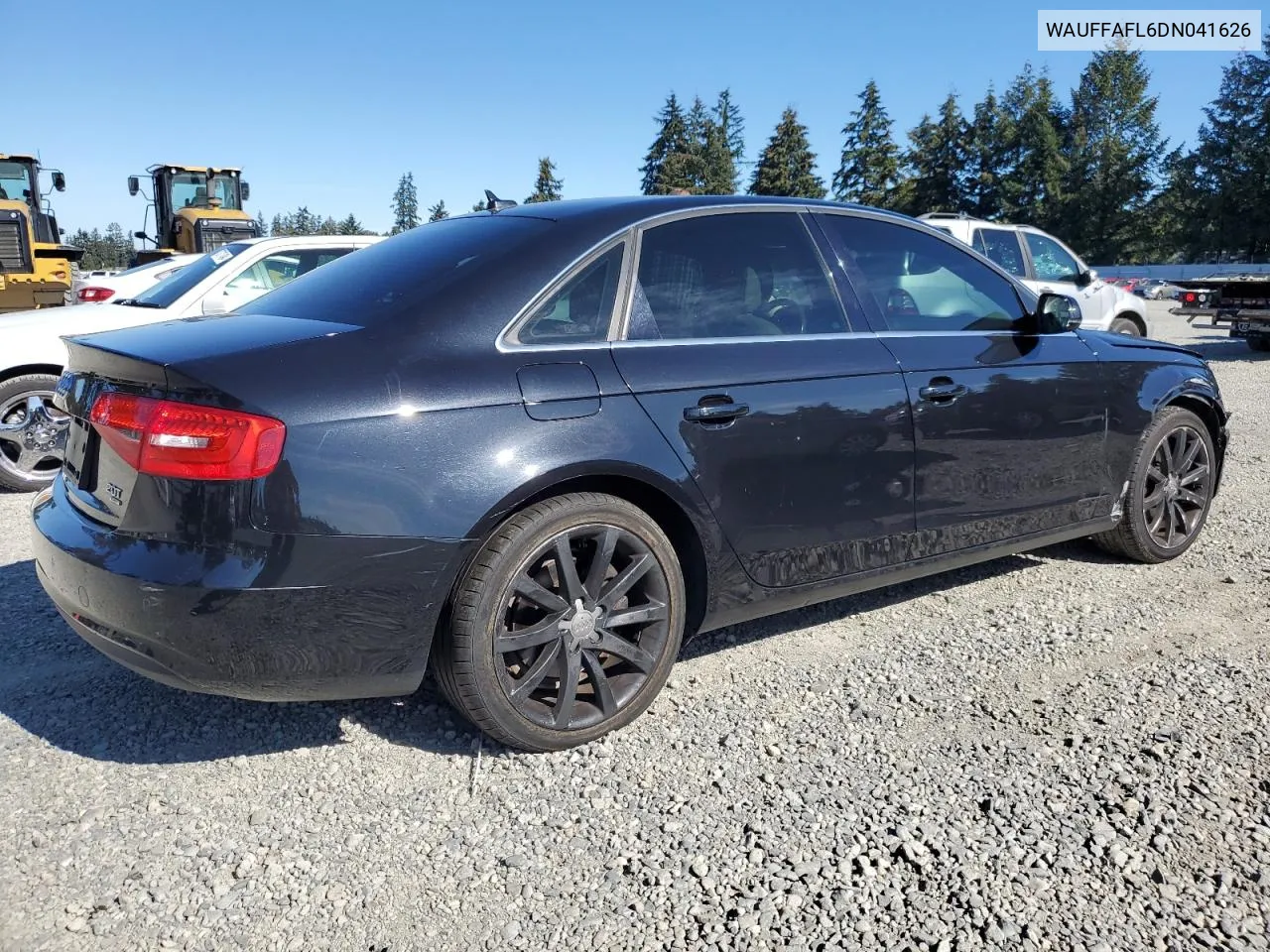 2013 Audi A4 Premium Plus VIN: WAUFFAFL6DN041626 Lot: 73726154