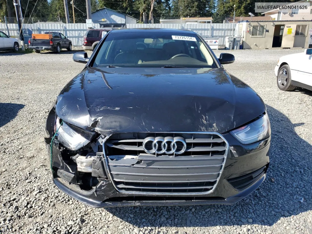 2013 Audi A4 Premium Plus VIN: WAUFFAFL6DN041626 Lot: 73726154