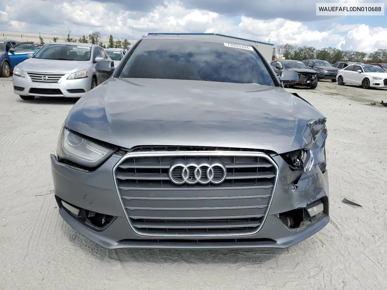 2013 Audi A4 Premium Plus VIN: WAUEFAFL0DN010688 Lot: 73955394