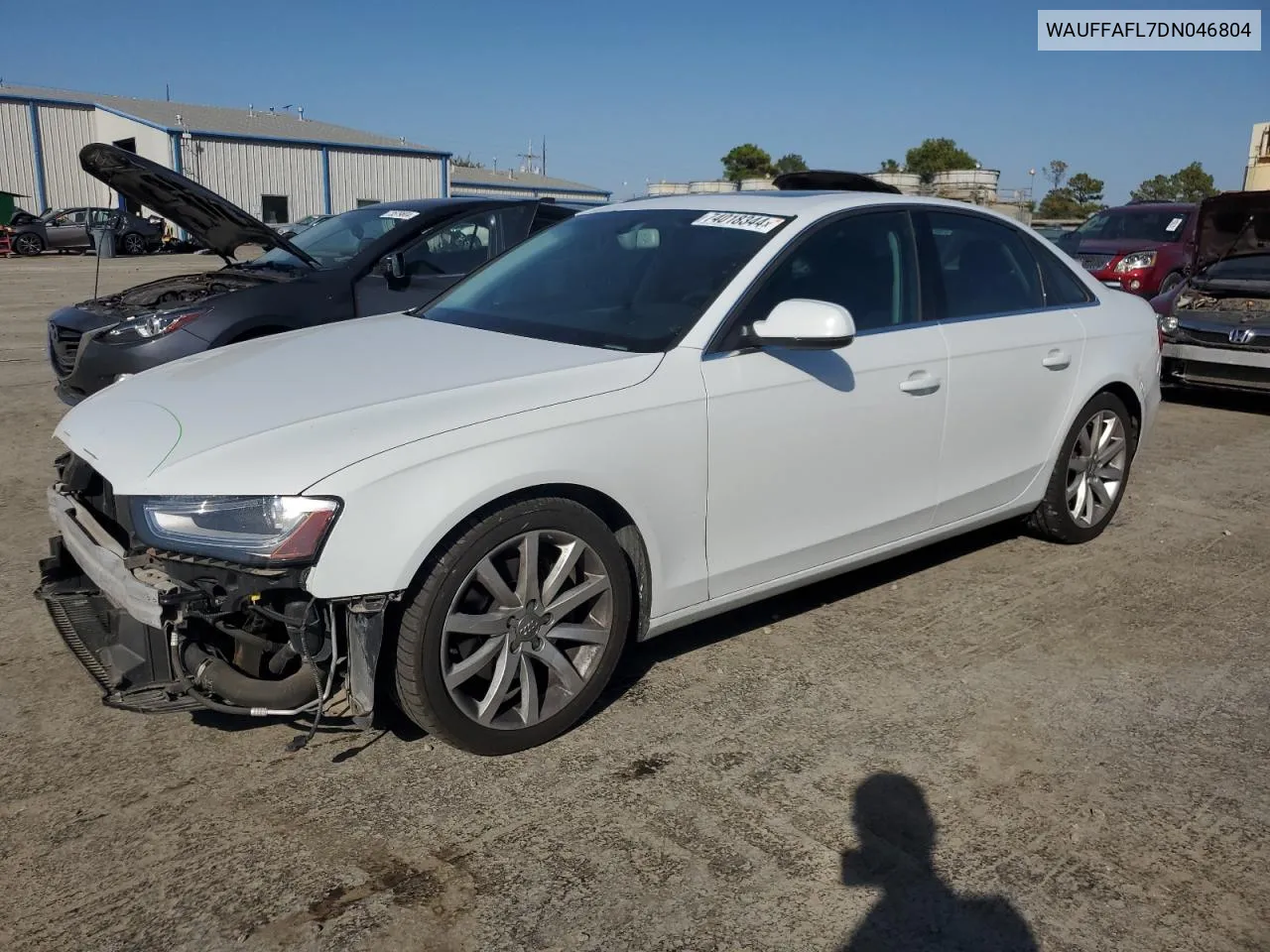 2013 Audi A4 Premium Plus VIN: WAUFFAFL7DN046804 Lot: 74018344