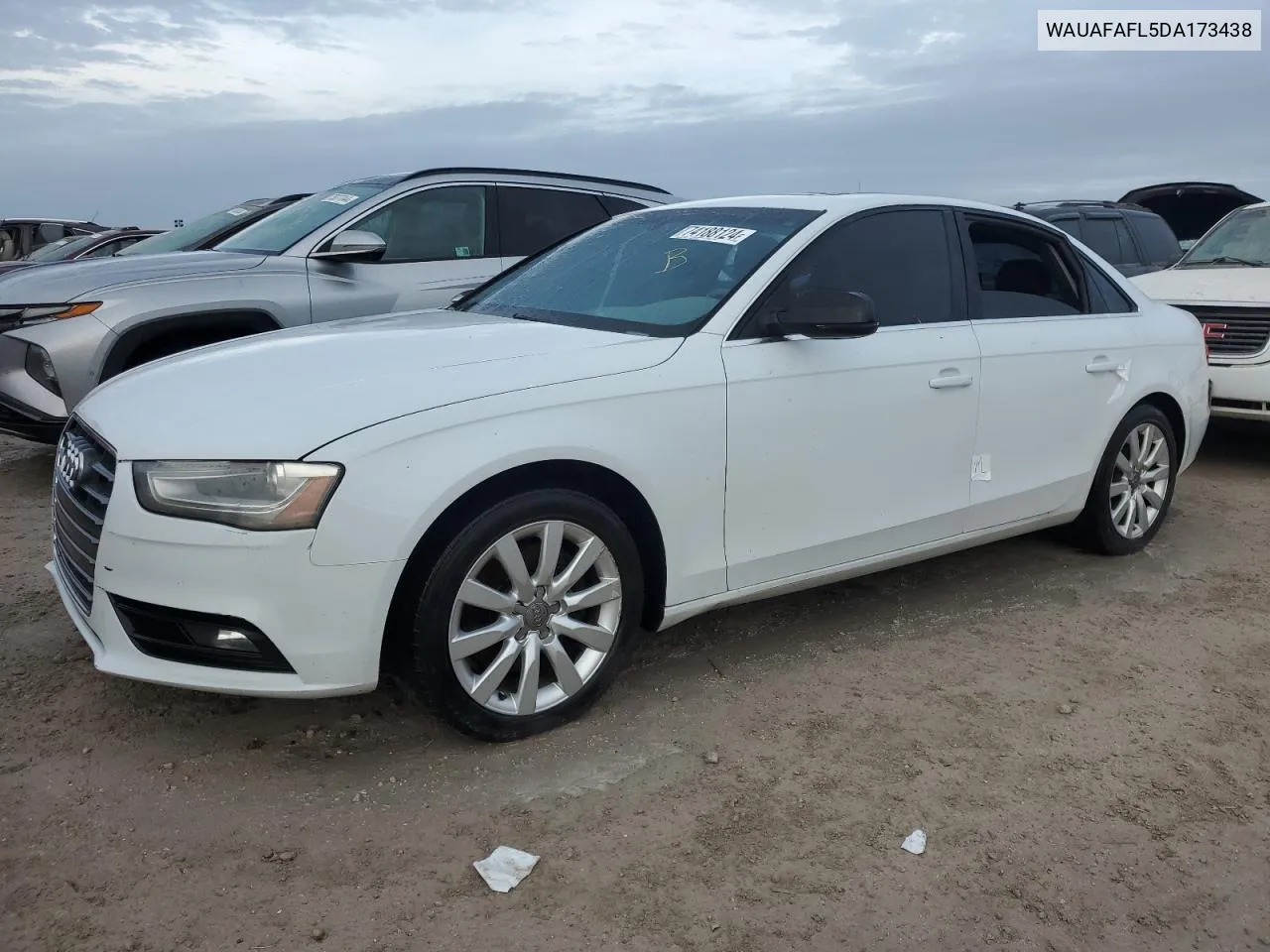 2013 Audi A4 Premium VIN: WAUAFAFL5DA173438 Lot: 74188124