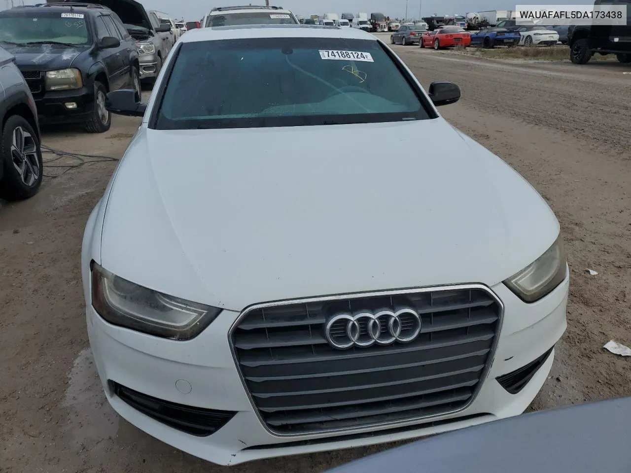 2013 Audi A4 Premium VIN: WAUAFAFL5DA173438 Lot: 74188124