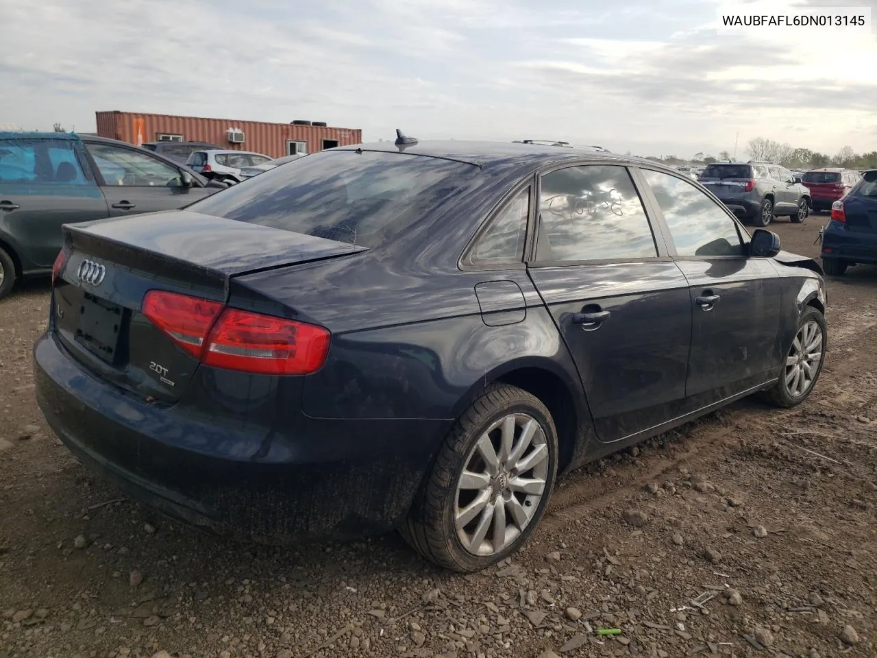 2013 Audi A4 Premium VIN: WAUBFAFL6DN013145 Lot: 74295874