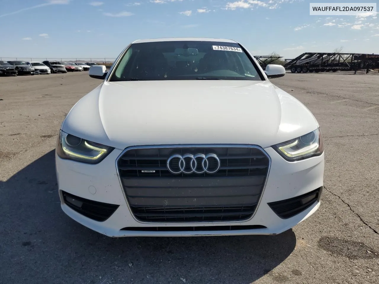 2013 Audi A4 Premium Plus VIN: WAUFFAFL2DA097537 Lot: 74387634