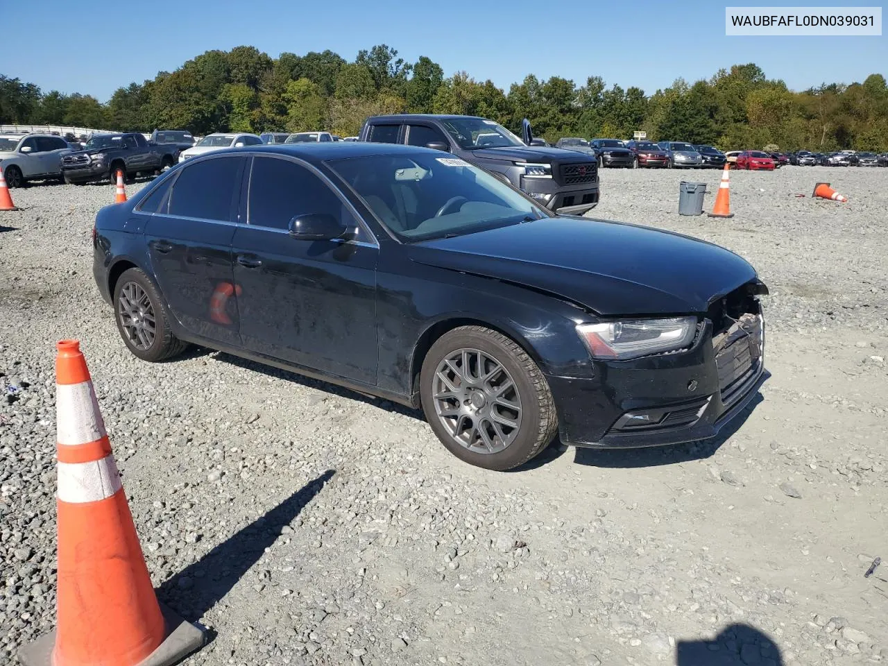 2013 Audi A4 Premium VIN: WAUBFAFL0DN039031 Lot: 74790914