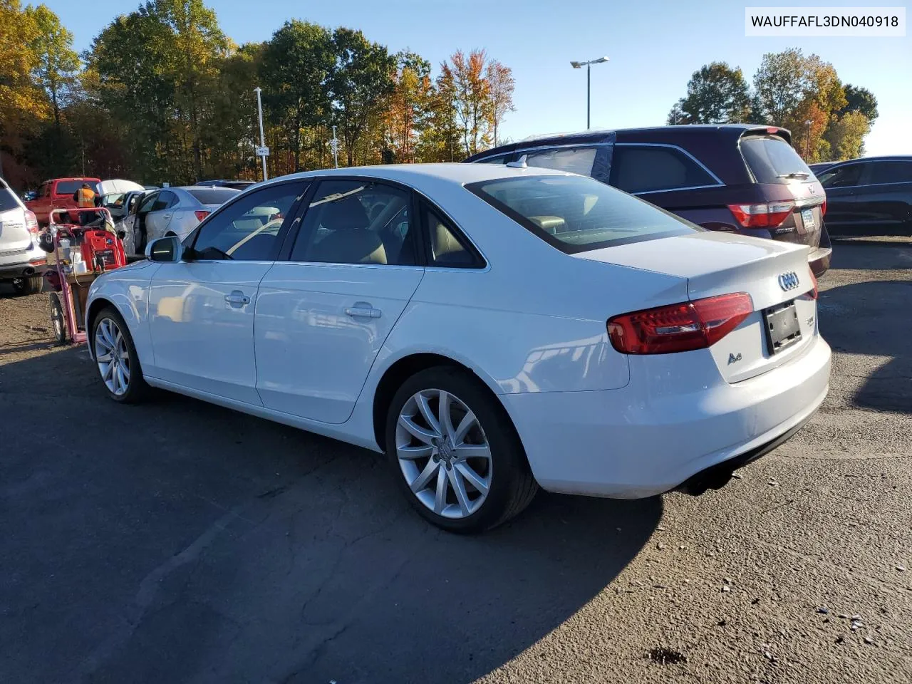 2013 Audi A4 Premium Plus VIN: WAUFFAFL3DN040918 Lot: 75171574