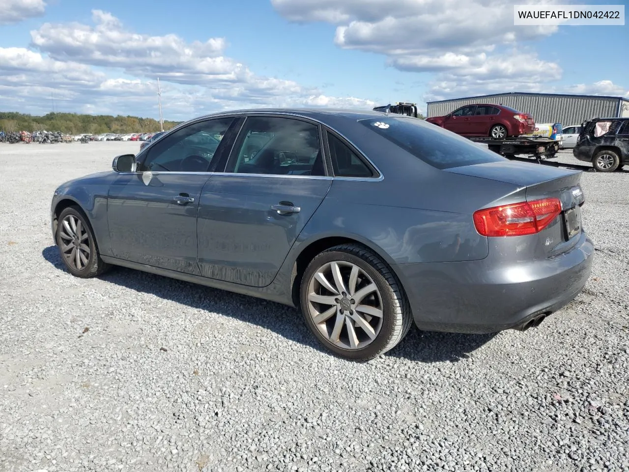 2013 Audi A4 Premium Plus VIN: WAUEFAFL1DN042422 Lot: 76285124