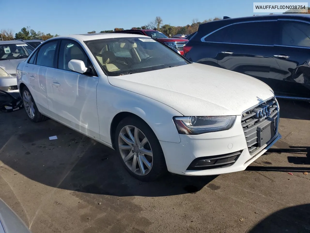 2013 Audi A4 Premium Plus VIN: WAUFFAFL0DN038754 Lot: 76360864