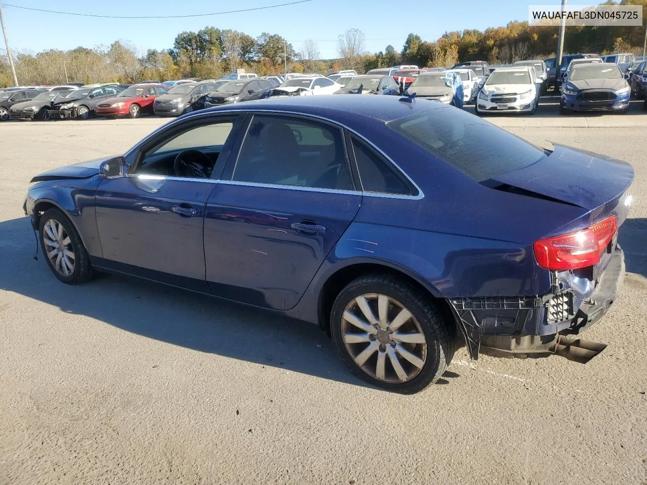 2013 Audi A4 Premium VIN: WAUAFAFL3DN045725 Lot: 76478974