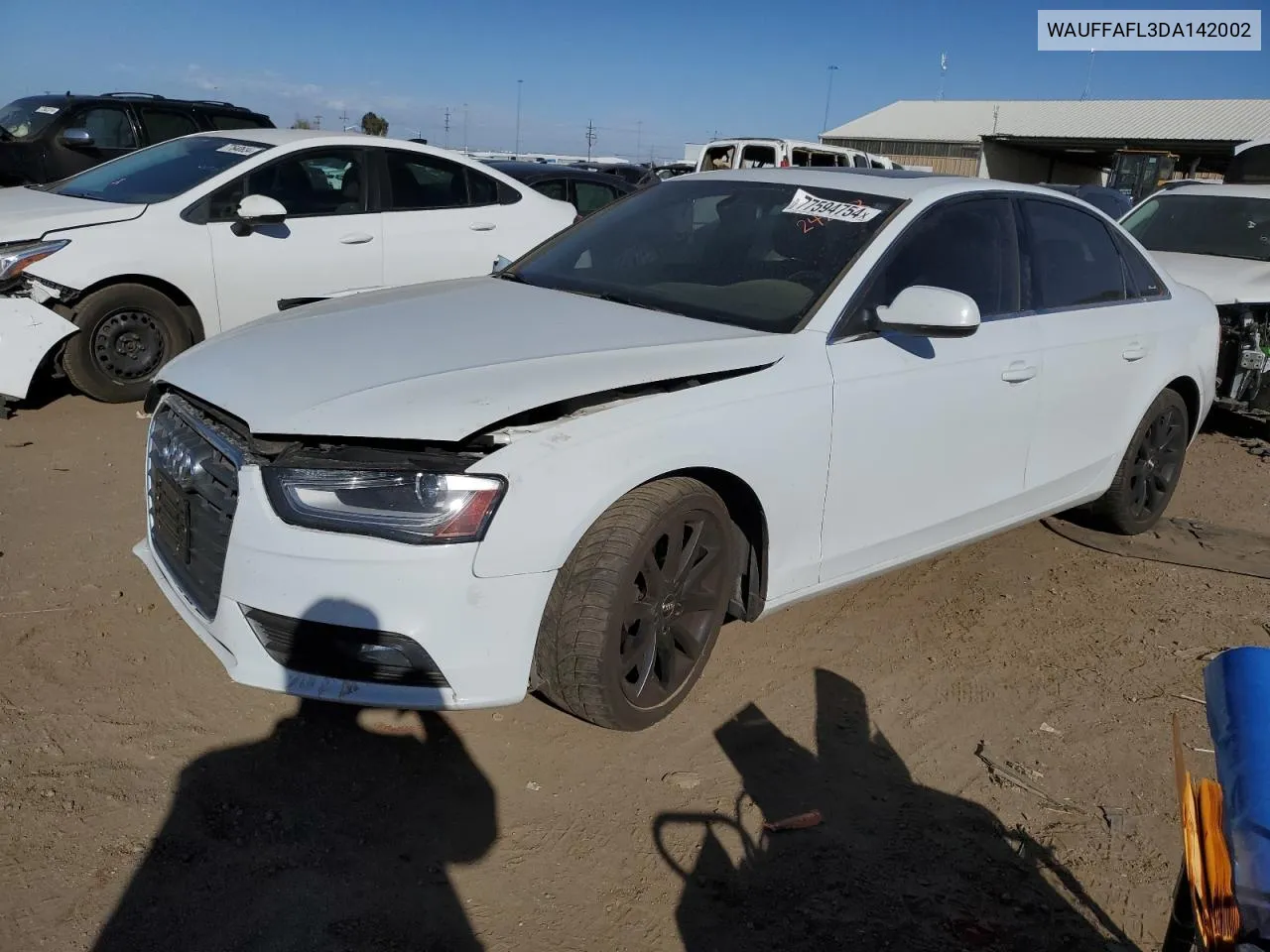 2013 Audi A4 Premium Plus VIN: WAUFFAFL3DA142002 Lot: 77594754