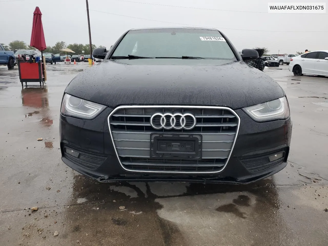 2013 Audi A4 Premium VIN: WAUAFAFLXDN031675 Lot: 79481634