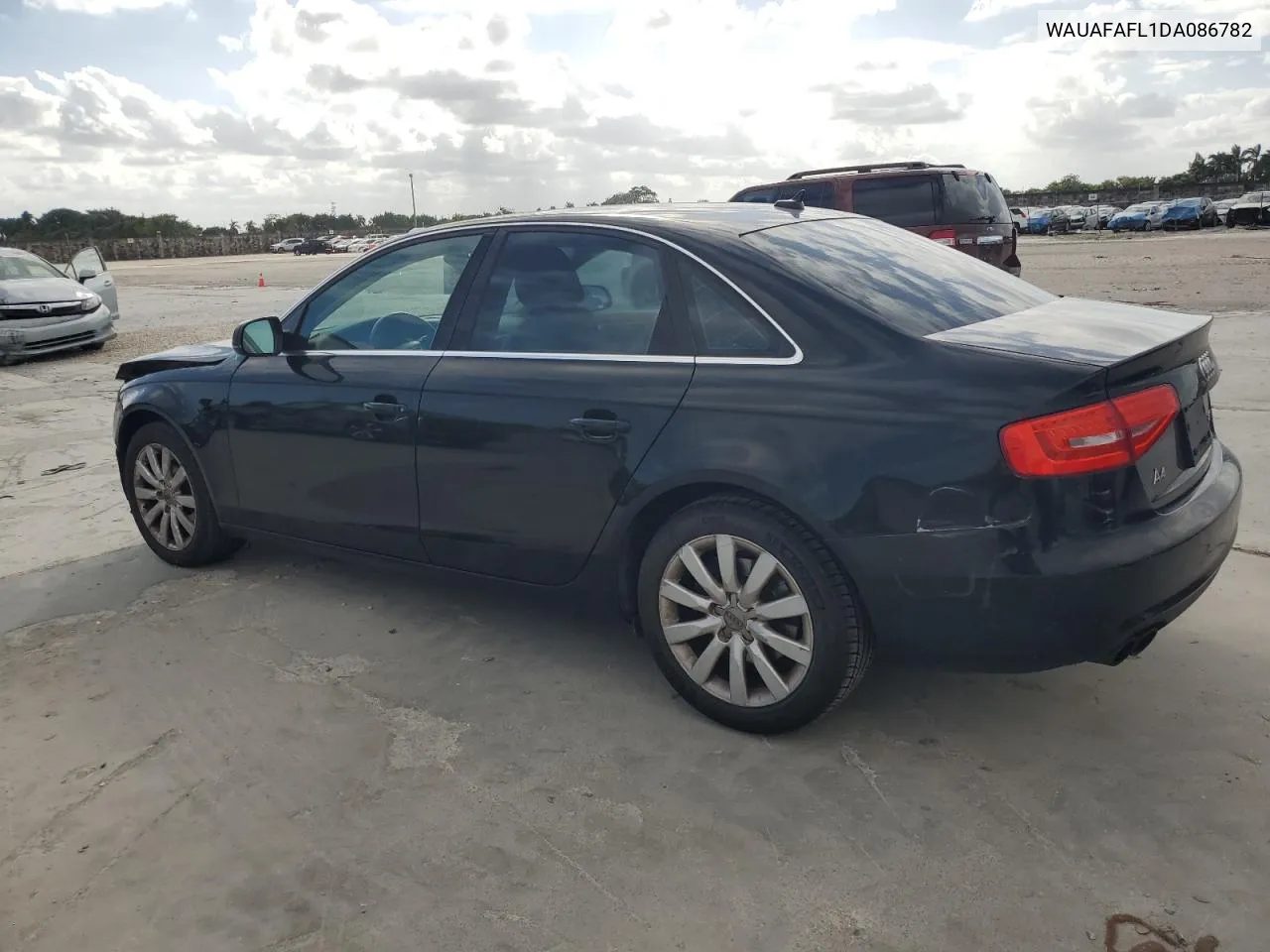 2013 Audi A4 Premium VIN: WAUAFAFL1DA086782 Lot: 80466284