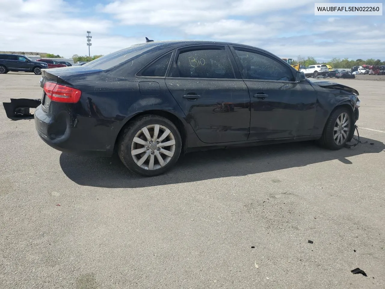 2014 Audi A4 Premium VIN: WAUBFAFL5EN022260 Lot: 54282994