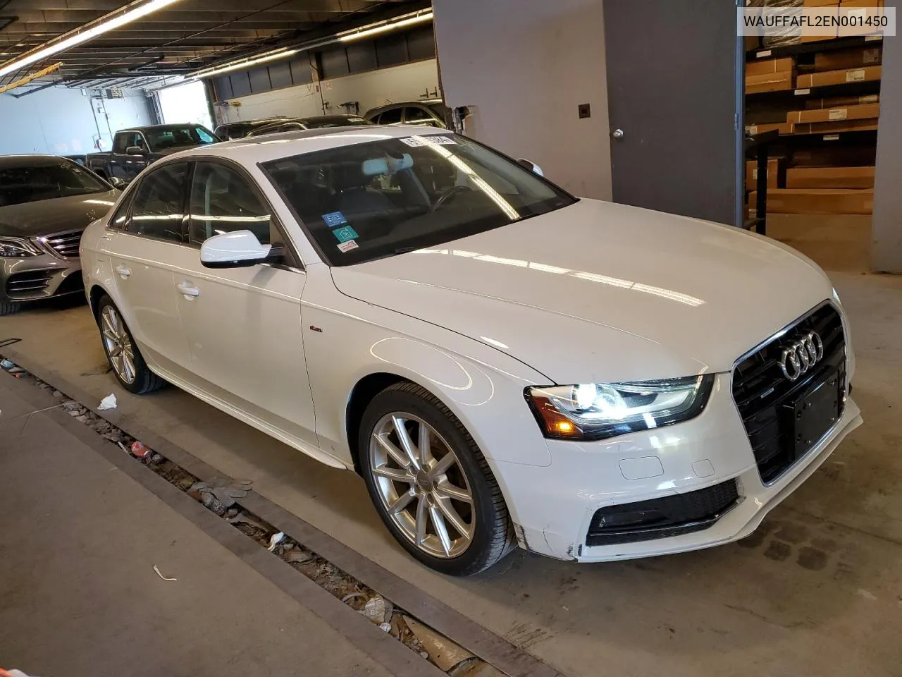 2014 Audi A4 Premium Plus VIN: WAUFFAFL2EN001450 Lot: 55139384