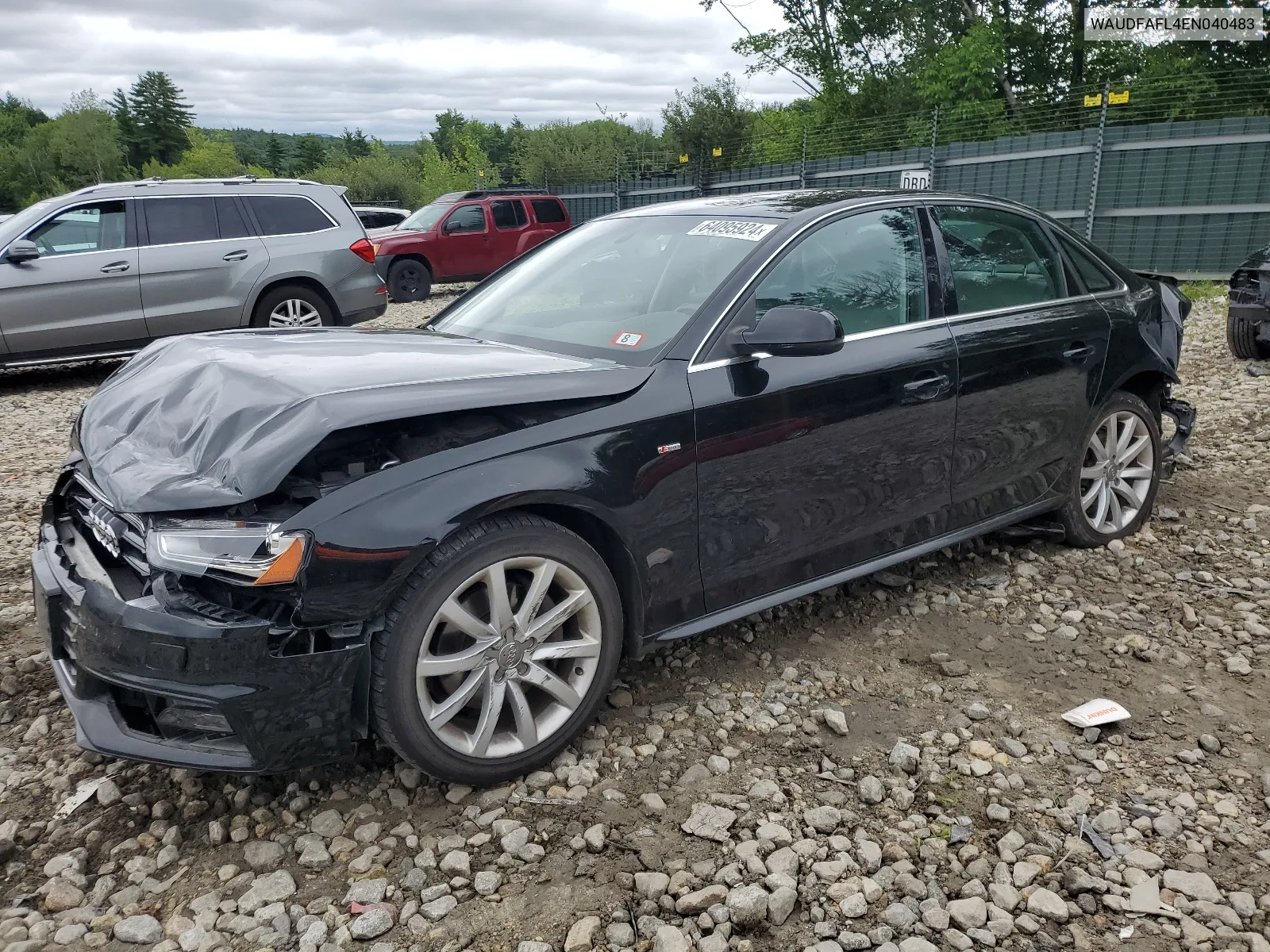 2014 Audi A4 Premium VIN: WAUDFAFL4EN040483 Lot: 64095924